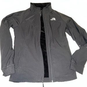 Black north face fleece jacket